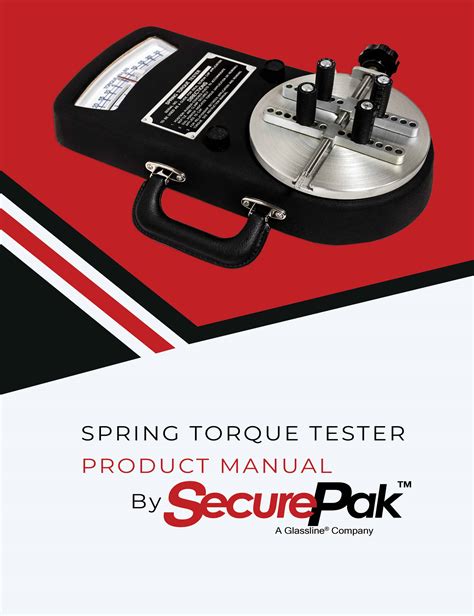 spring torque tester manual